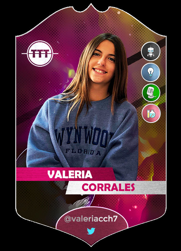 Tarjeta de Valeria Corrales